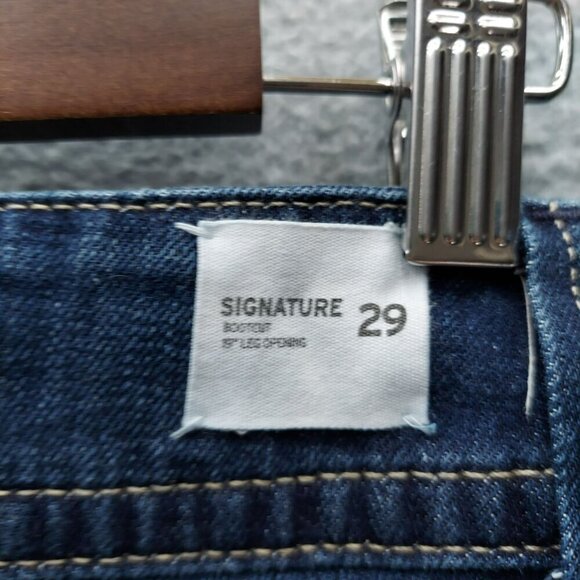 Hudson Union Jack Button Bootcut Jeans Size 29 Act Size in Desc - Picture 7 of 9